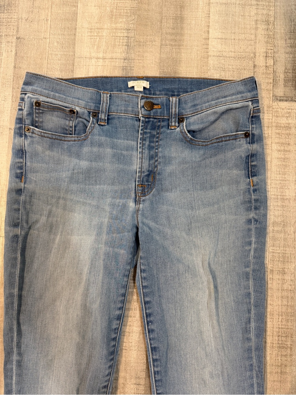 J.Crew Stretch Skinny Jeans Women’s Size 28/28 Blue Mid Rise Light Wash Denim